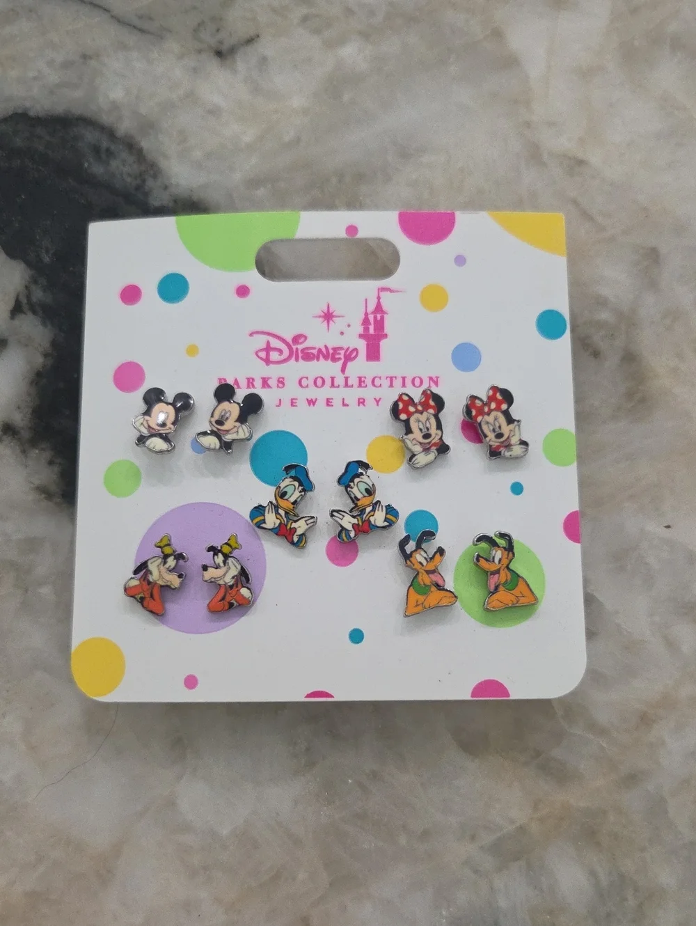 Vintage Disney Mickey & Friends Stud Earring Set